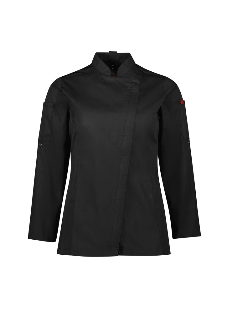 BIZ COLLECTION Womens Alfresco Long Sleeve Chef Jacket CH330LL