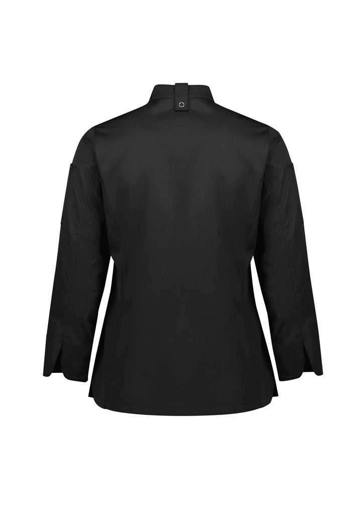 BIZ COLLECTION Womens Alfresco Long Sleeve Chef Jacket CH330LL