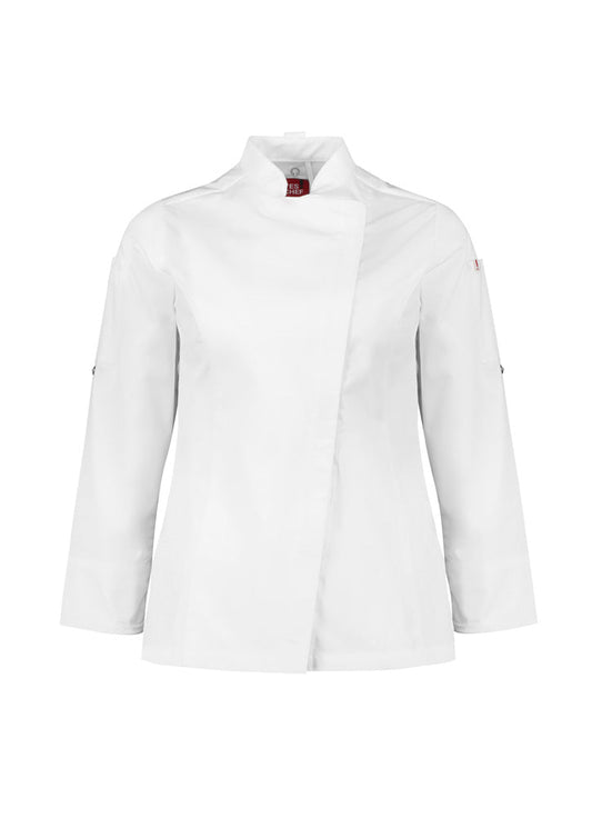 BIZ COLLECTION Womens Alfresco Long Sleeve Chef Jacket CH330LL