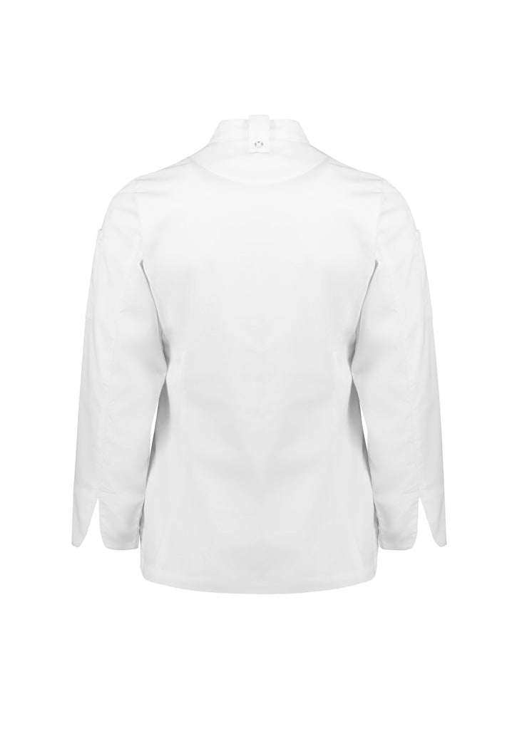 BIZ COLLECTION Womens Alfresco Long Sleeve Chef Jacket CH330LL