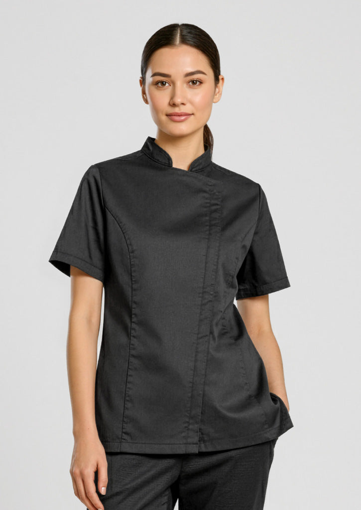 BIZ COLLECTION Womens Alfresco Short Sleeve Chef Jacket CH330LS