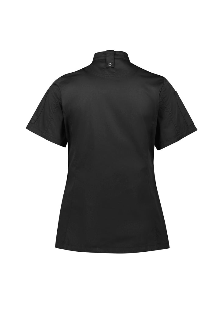 BIZ COLLECTION Womens Alfresco Short Sleeve Chef Jacket CH330LS