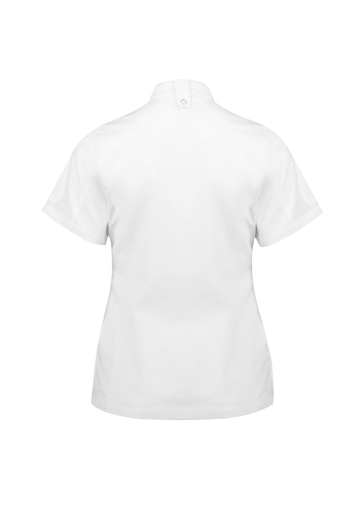 BIZ COLLECTION Womens Alfresco Short Sleeve Chef Jacket CH330LS