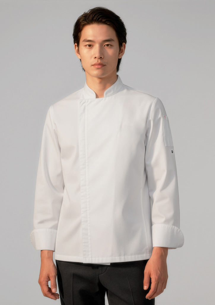 BIZ COLLECTION Mens Alfresco Long Sleeve Chef Jacket CH330ML
