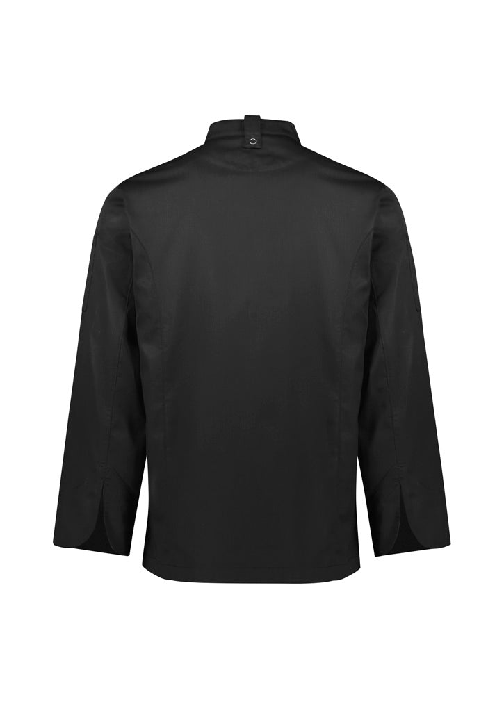 BIZ COLLECTION Mens Alfresco Long Sleeve Chef Jacket CH330ML