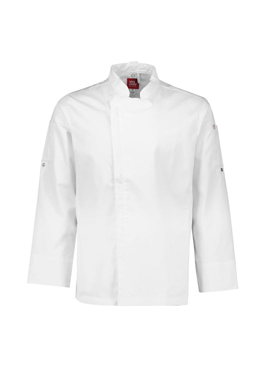 BIZ COLLECTION Mens Alfresco Long Sleeve Chef Jacket CH330ML