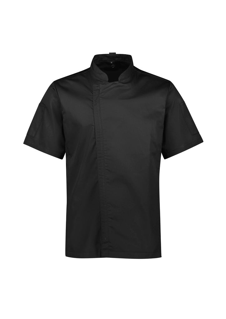 BIZ COLLECTION Mens Alfresco Short Sleeve Chef Jacket CH330MS