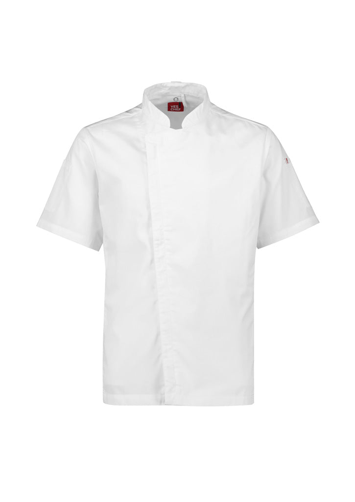 BIZ COLLECTION Mens Alfresco Short Sleeve Chef Jacket CH330MS
