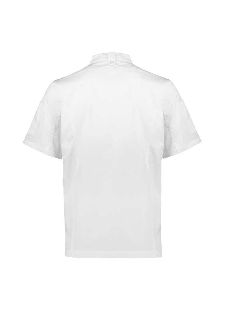 BIZ COLLECTION Mens Alfresco Short Sleeve Chef Jacket CH330MS