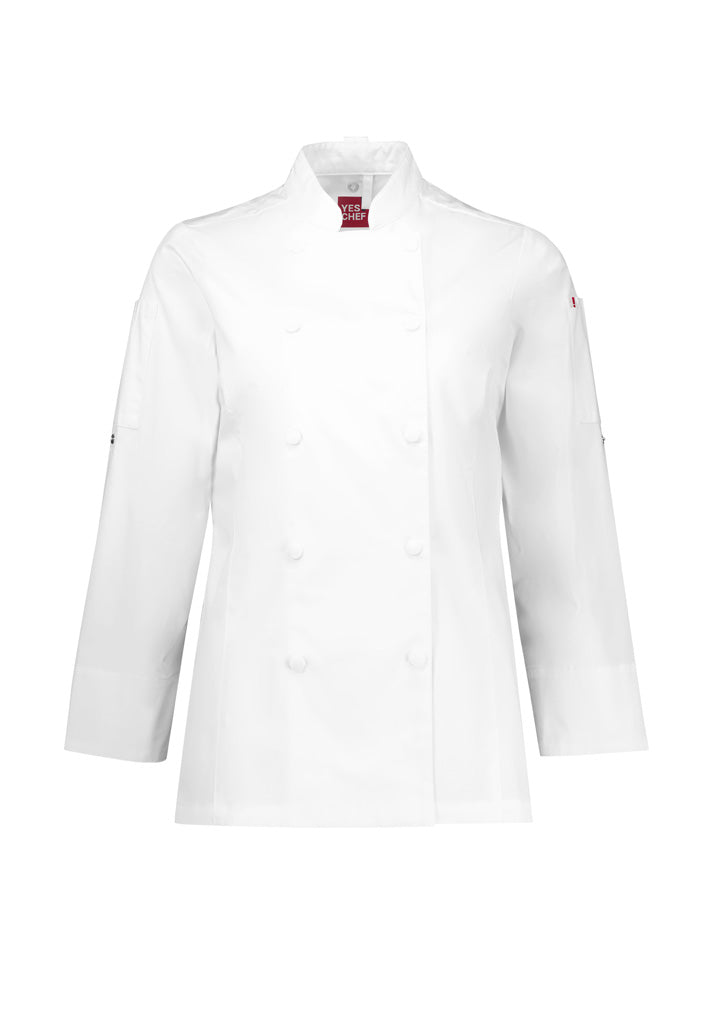 BIZ COLLECTION Womens Gusto Long Sleeve Chef Jacket CH430LL