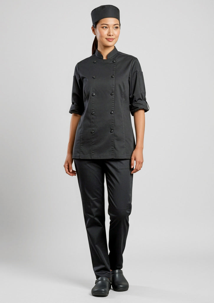 BIZ COLLECTION Womens Gusto Long Sleeve Chef Jacket CH430LL