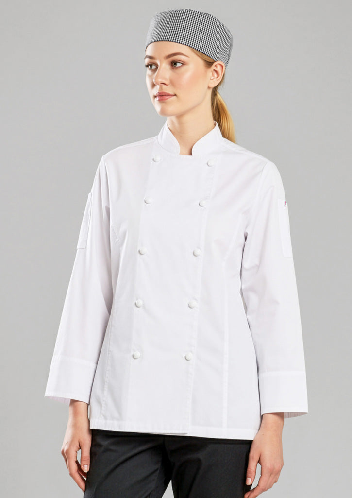 BIZ COLLECTION Womens Gusto Long Sleeve Chef Jacket CH430LL