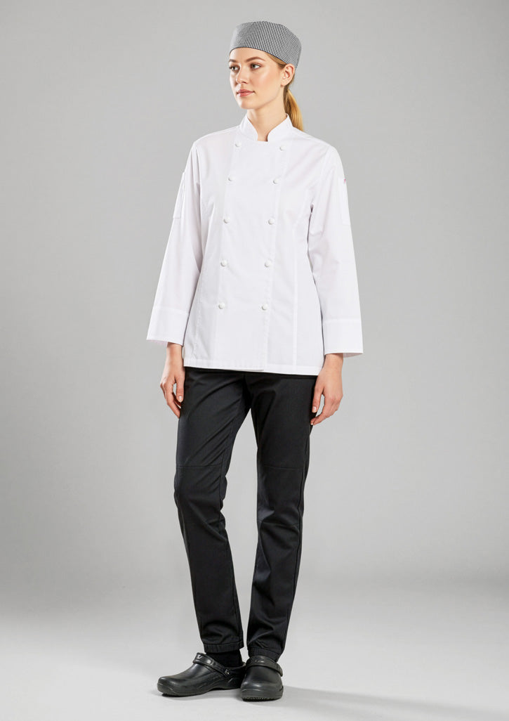BIZ COLLECTION Womens Gusto Long Sleeve Chef Jacket CH430LL