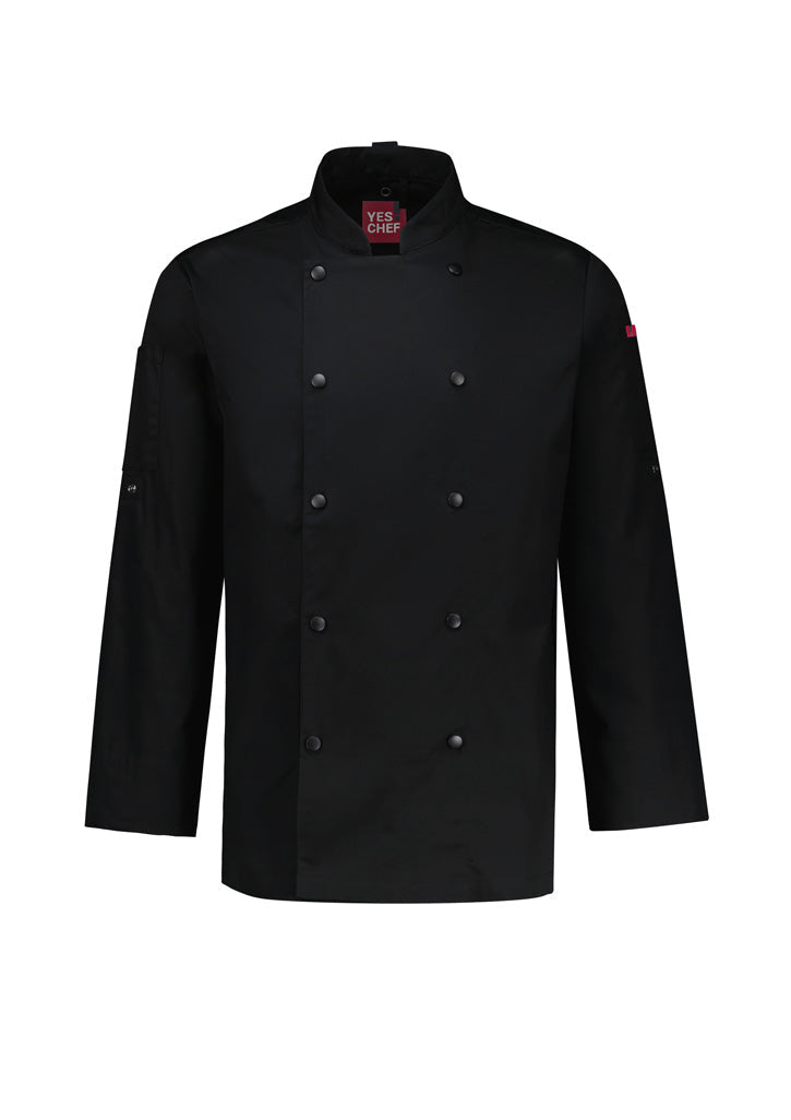 BIZ COLLECTION Mens Gusto Long Sleeve Chef Jacket CH430ML