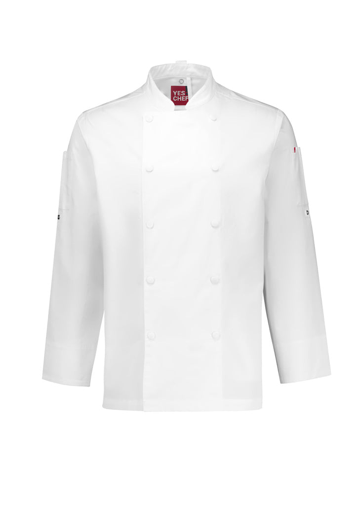 BIZ COLLECTION Mens Gusto Long Sleeve Chef Jacket CH430ML