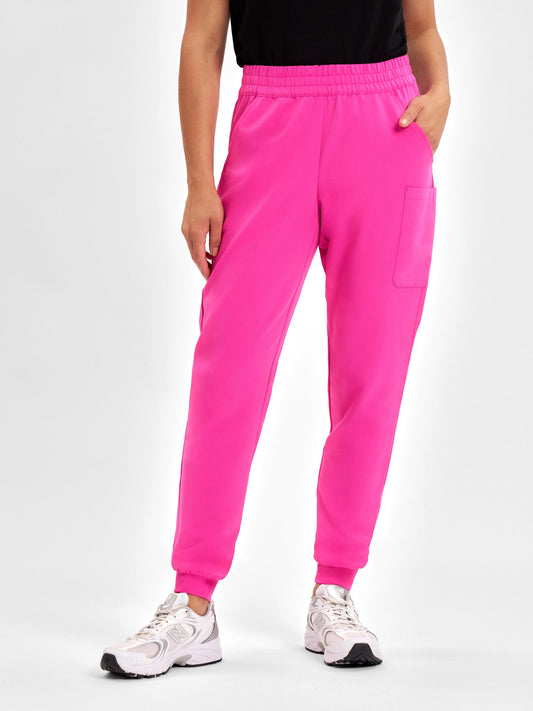 INAURA Womens Pink Jogger Scrub Pant CSP241LL