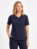 INAURA Parks Womens Zip Front Scrub Top CST240LS