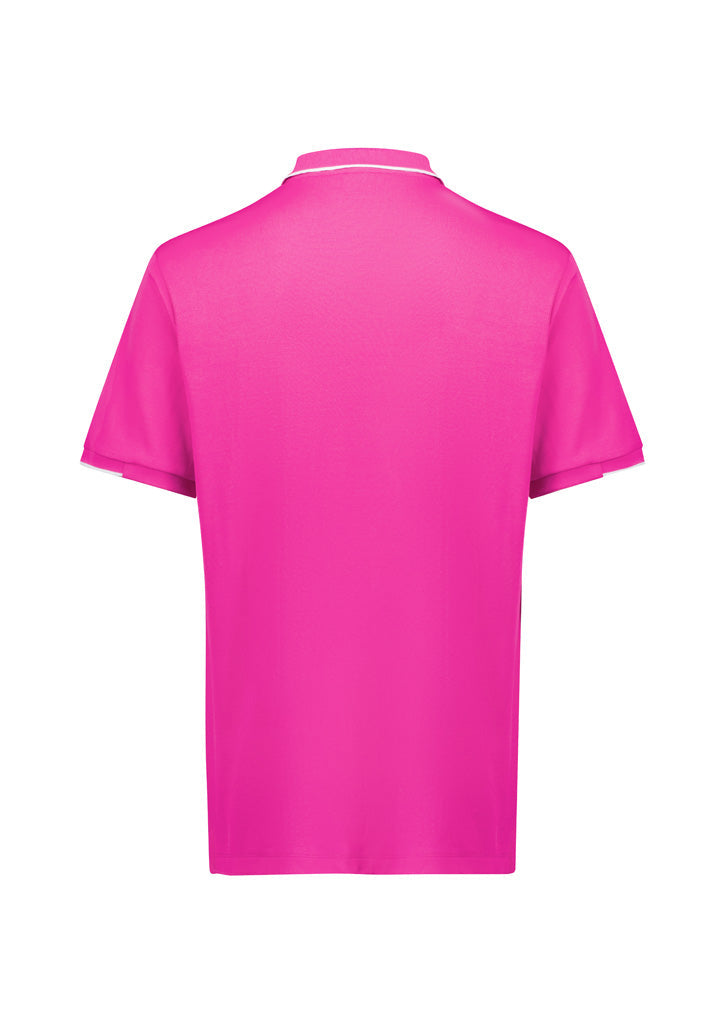 INAURA Mens Pink Short Sleeve Polo CST313MS