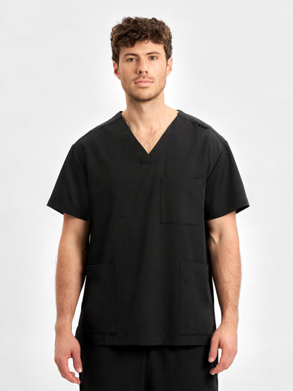 INAURA Pulse Unisex V-Neck Scrub Top CU544US