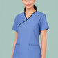 BIZ COLLECTION Womens Contrast Scrub Top H10722