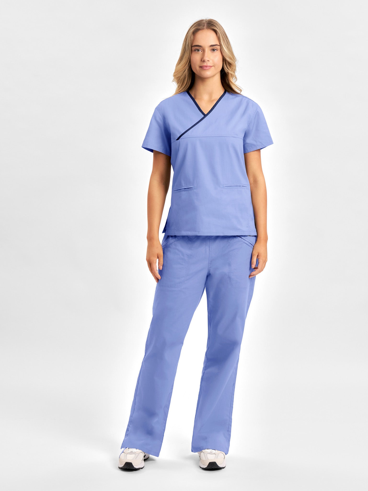 INAURA Classic Womens Contrast Scrub Top H10722