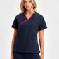 INAURA Classic Womens Contrast Scrub Top H10722