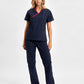 INAURA Classic Womens Contrast Scrub Top H10722