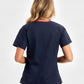 INAURA Classic Womens Contrast Scrub Top H10722