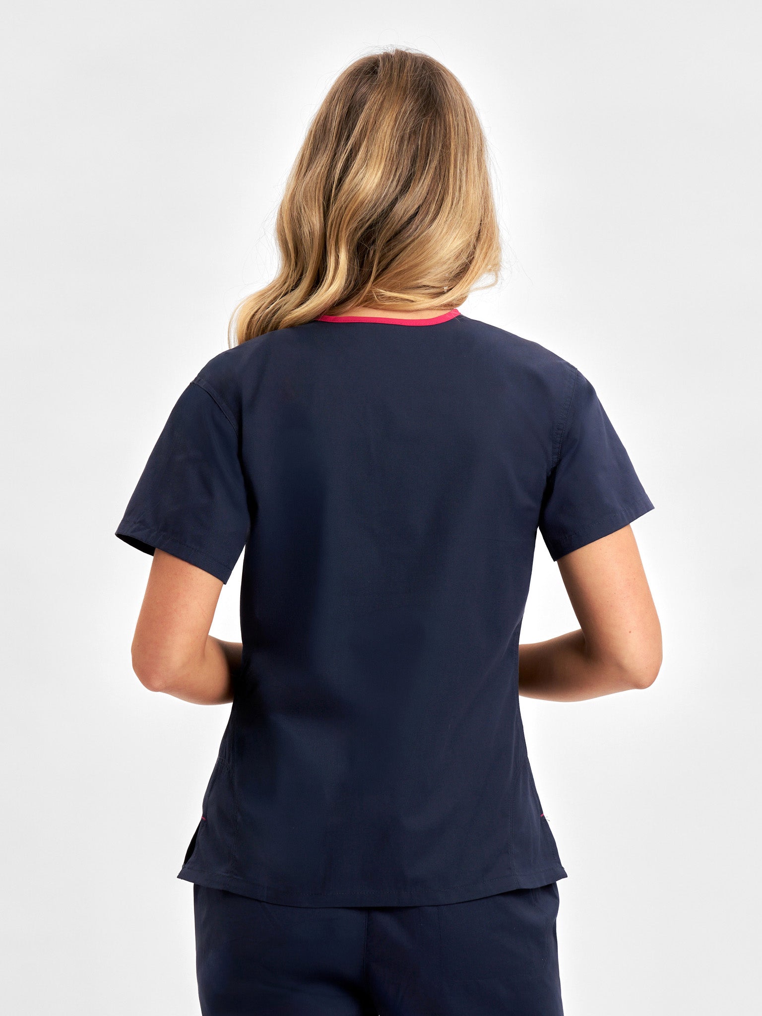 INAURA Classic Womens Contrast Scrub Top H10722