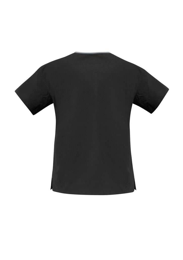 BIZ COLLECTION Womens Contrast Scrub Top H10722
