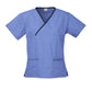 BIZ COLLECTION Womens Contrast Scrub Top H10722