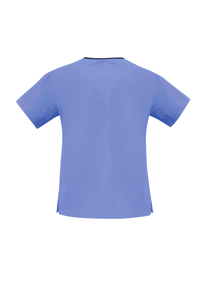 BIZ COLLECTION Womens Contrast Scrub Top H10722