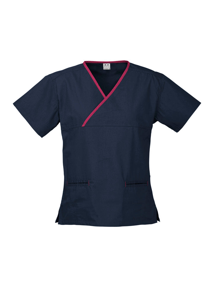 INAURA Classic Womens Contrast Scrub Top H10722