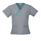 BIZ COLLECTION Womens Contrast Scrub Top H10722