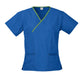 BIZ COLLECTION Womens Contrast Scrub Top H10722