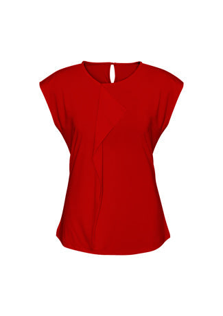 BIZ COLLECTION Ladies Mia Pleat Knit Top K624LS Clearance