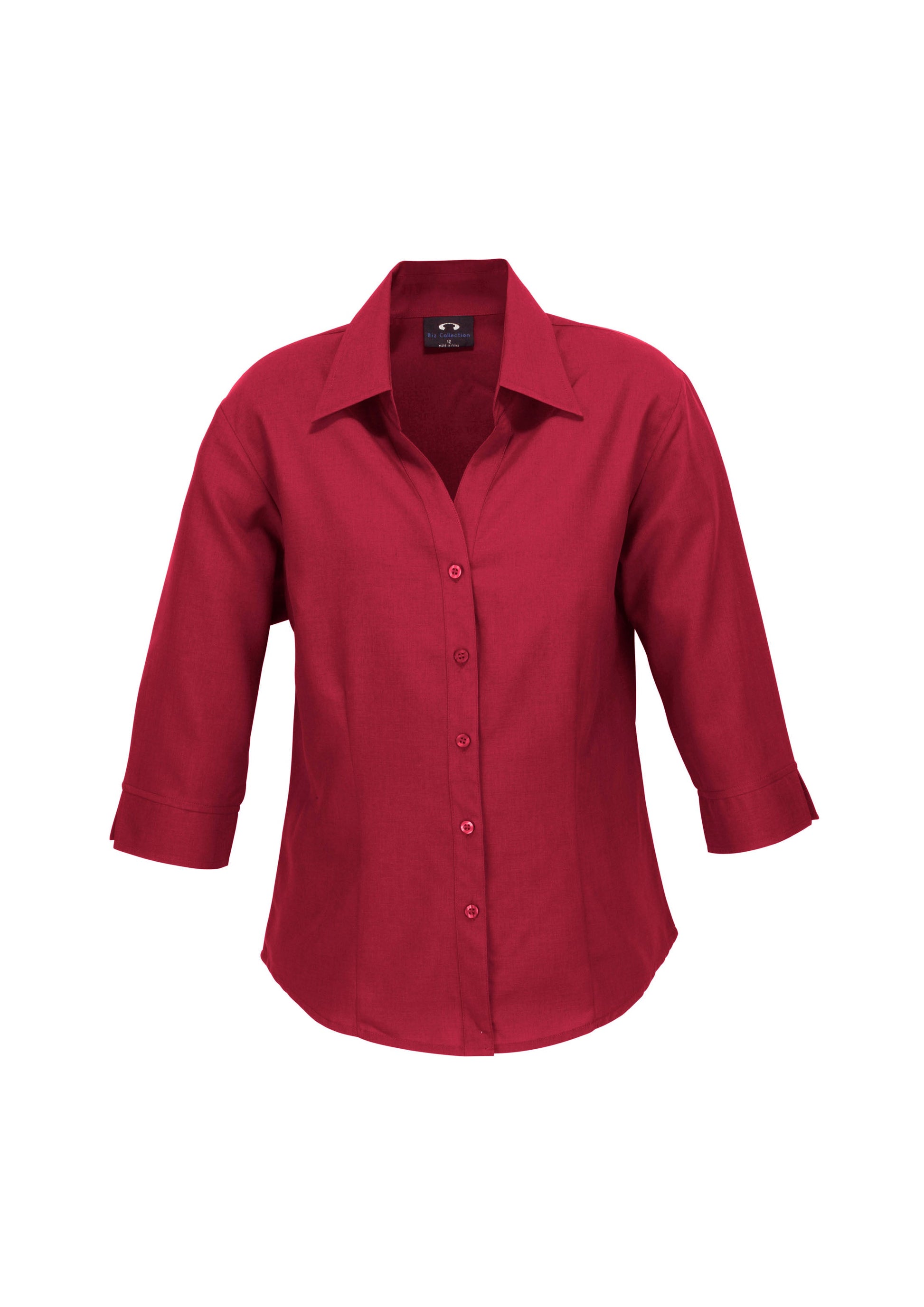 BIZ COLLECTION Womens Oasis 3/4 Sleeve Shirt LB3600