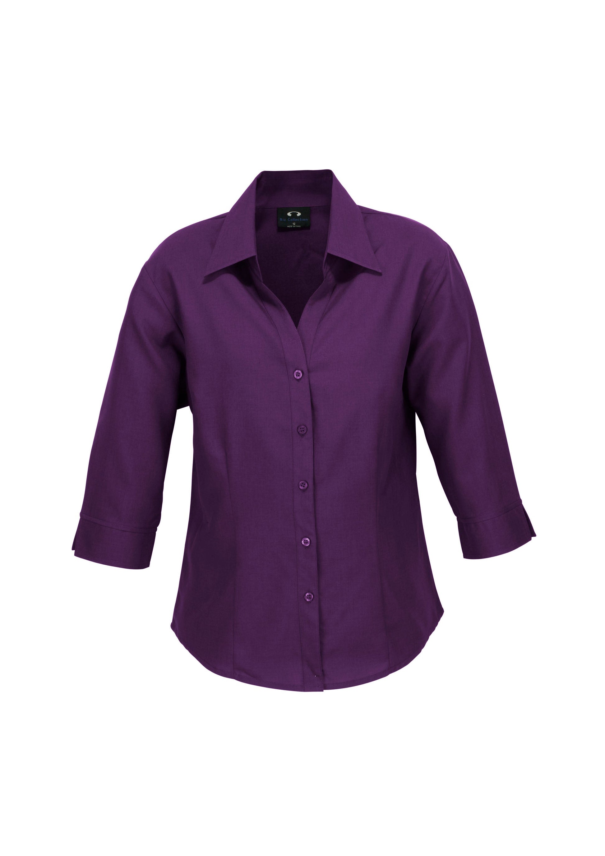 BIZ COLLECTION Womens Oasis 3/4 Sleeve Shirt LB3600