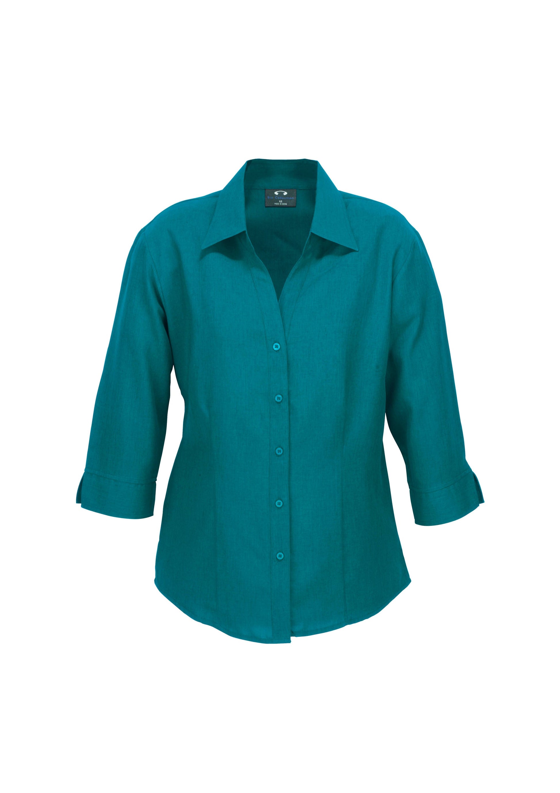 BIZ COLLECTION Womens Oasis 3/4 Sleeve Shirt LB3600