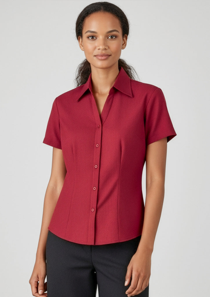 BIZ COLLECTION Womens Oasis Short Sleeve Shirt LB3601