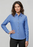 BIZ COLLECTION Womens Chambray Long Sleeve Shirt LB6201