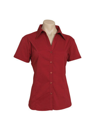 BIZ COLLECTION Womens Metro Short Sleeve Shirt LB7301 Clearance