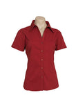 BIZ COLLECTION Womens Metro Short Sleeve Shirt LB7301 Clearance