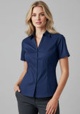BIZ COLLECTION Womens Metro Short Sleeve Shirt LB7301