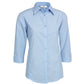 BIZ COLLECTION Womens Micro Check 3/4 Sleeve Shirt LB8200
