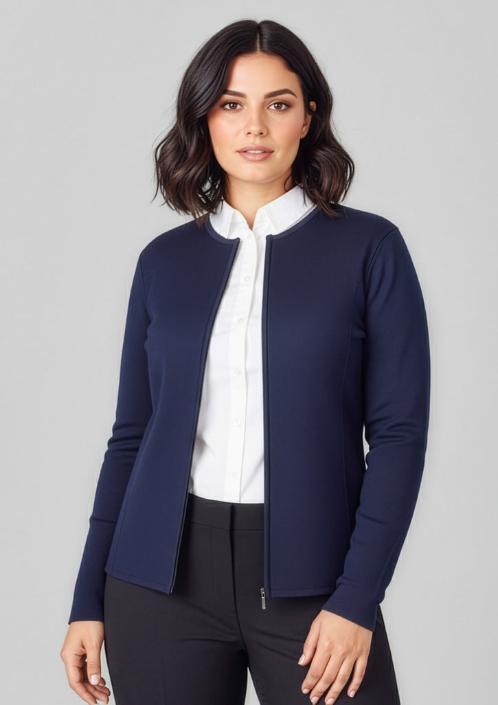 BIZ COLLECTION Womens 2-Way Zip Cardigan LC3505