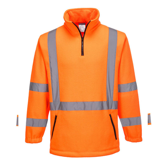 MF116 - Hi-Vis X Back 1/4 Zip Polar Fleece