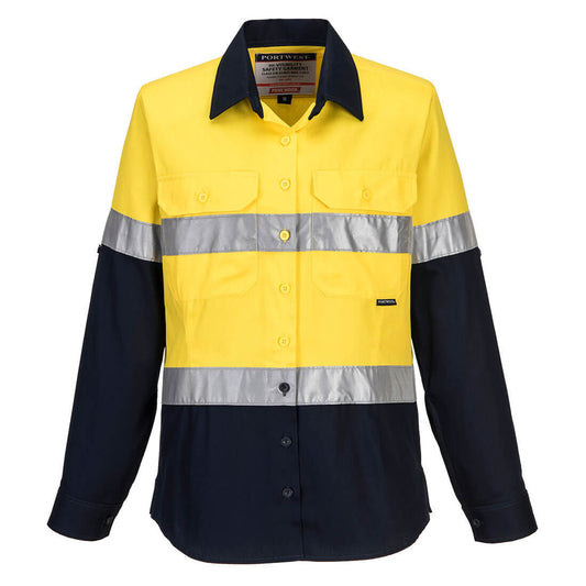 ML108 - Hi-Vis Ladies Shirt L/S D/N