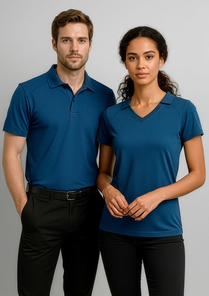 BIZ COLLECTION Womens Byron Short Sleeve Polo P011LS