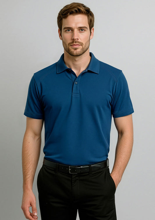 BIZ COLLECTION Mens Byron Short Sleeve Polo P011MS
